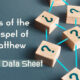 Factual Data Sheet – Gospel of Matthew